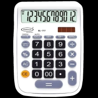 BAMBALIO Basic Calculator (12 Digits-Large Display, BL-777, White)