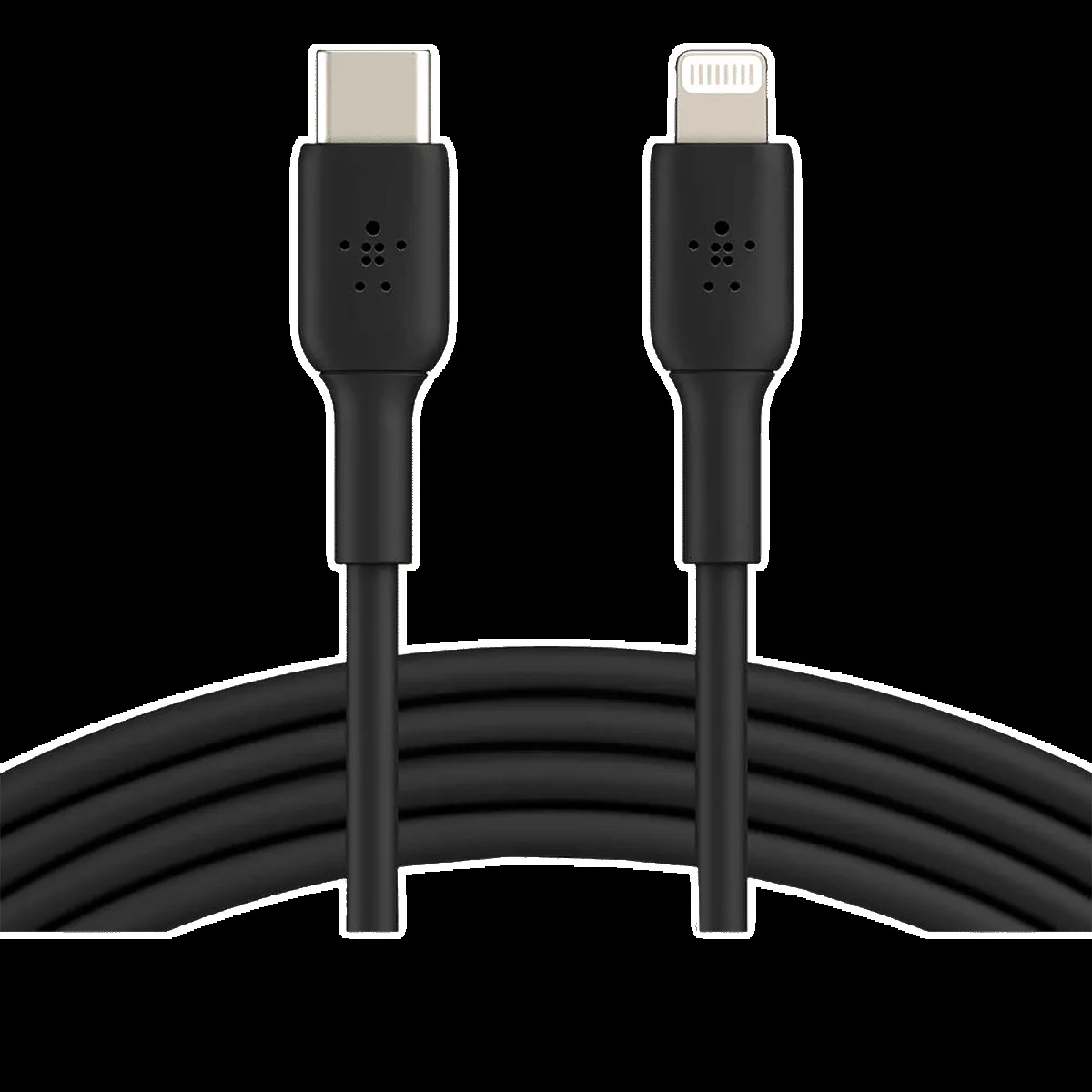 belkin BoostCharge Type C to Lightning Connector 3.3 Feet (1 M) Cable (Withstand 8000+ Bends, Black)