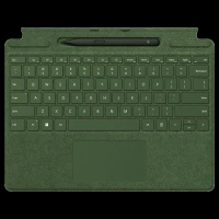 Microsoft Surface Pro Signature Wireless Keyboard for Surface Pro 8, 9 & X with Slim Pen 2 (Backlit Keys, Forest)