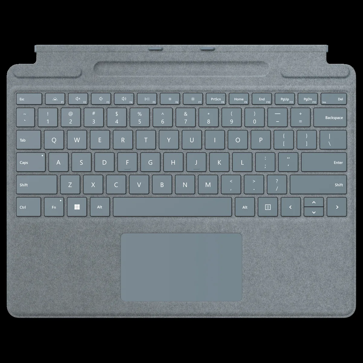 Microsoft Surface Pro Wi-Fi Signature Keyboard for Surface Pro 8 & Pro X with Touchpad (Built-in Storage Tray, Ice Blue)