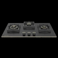 Sunflame SHA 378 SBS Toughened Glass Top 3 Burner Automatic Hob (Flame Failure Device, Black)