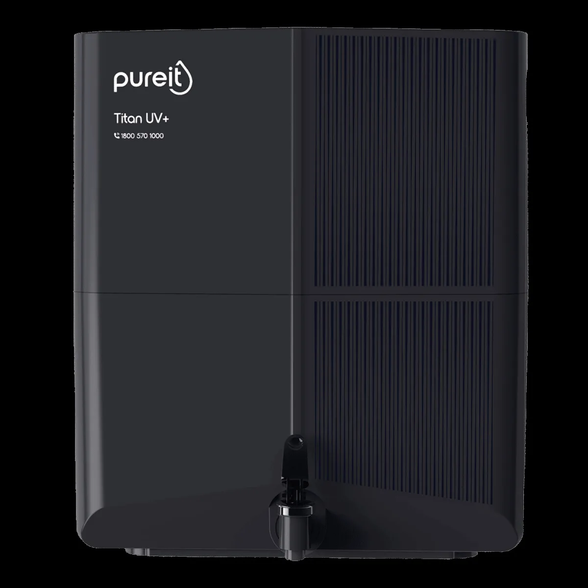 pureit Titan UV+ 7L UV Lamp + UFSC+ UV Led Water Purifier with Integrated Sediment Filter (Black)