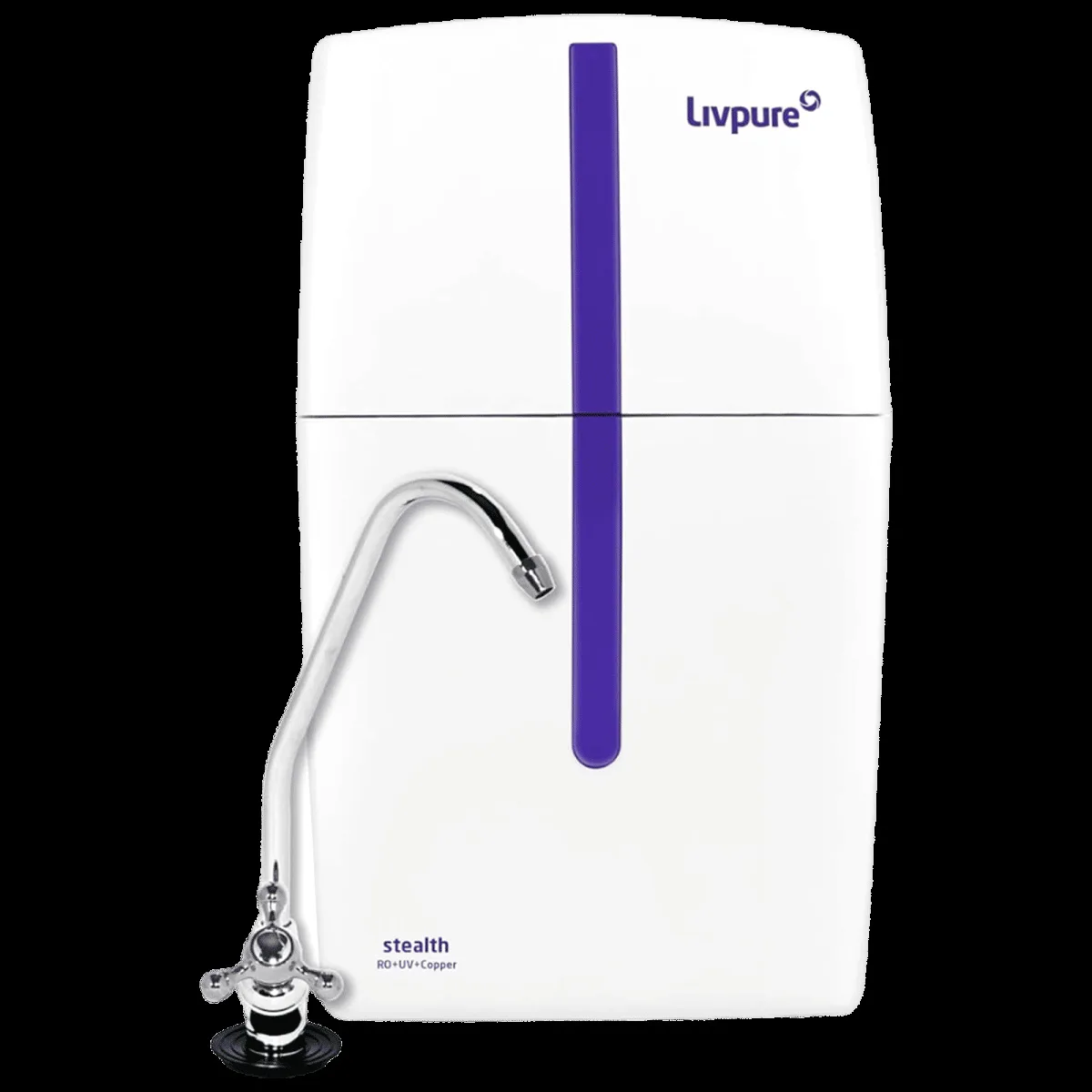 Livpure Stealth 7L RO + UV + Copper Water Purifier with Copper Infusion (White)