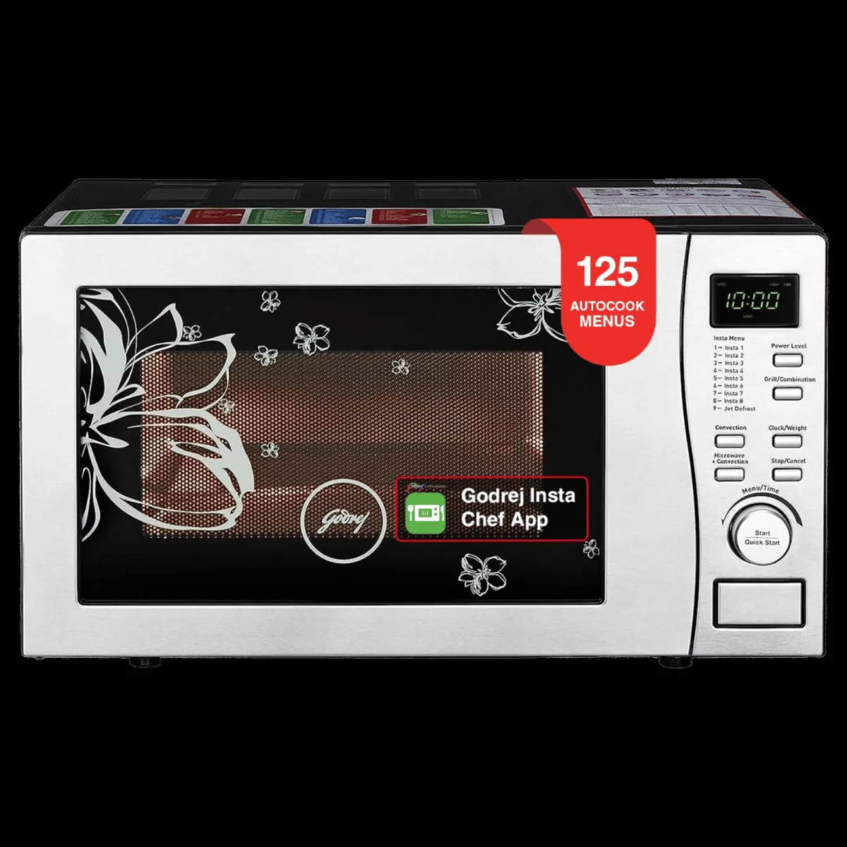 Godrej 19L Convection Microwave Oven with 4 Step Cooking (GMX 519 CP1 PZ , White Rose)