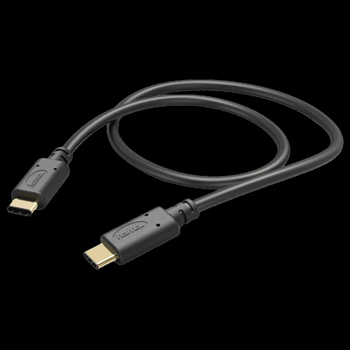 Hama Type C to Type C 3.3 Feet (1M) Cable (Sync and Charge, Black)
