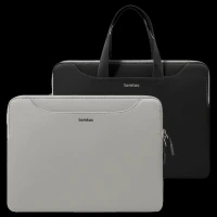 tomtoc A21F2D1 Nylon Laptop Sleeve for 16 Inch Laptop (Water Resistant, Grey)