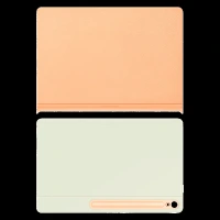 SAMSUNG EF-BX620POEG Polyurethane Flip Cover for Galaxy Tab S10 FE Plus (Magnetically Attachable, Orange)