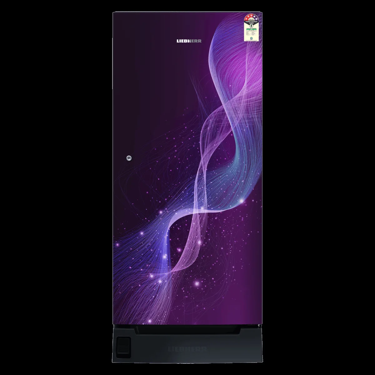 LIEBHERR Cluster 3 191 Litres 3 Star Direct Cool Single Door Refrigerator with Antibacterial Gasket (DFPpsC 1931, Purple Strings)