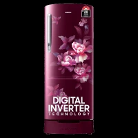 SAMSUNG Stylish Grande 183 Litres 5 Star Direct Cool Single Door Refrigerator with Anti Bacterial Gasket (RR20D2825HN/NL, Himalaya Poppy Red)