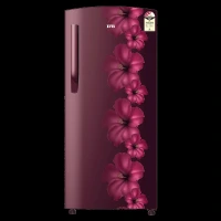 IFB Metal - Cool 187 Litres 3 Star Direct Cool Single Door Refrigerator with Anti Bacterial Gasket (IFBDC-2133FRH, Red Flower)