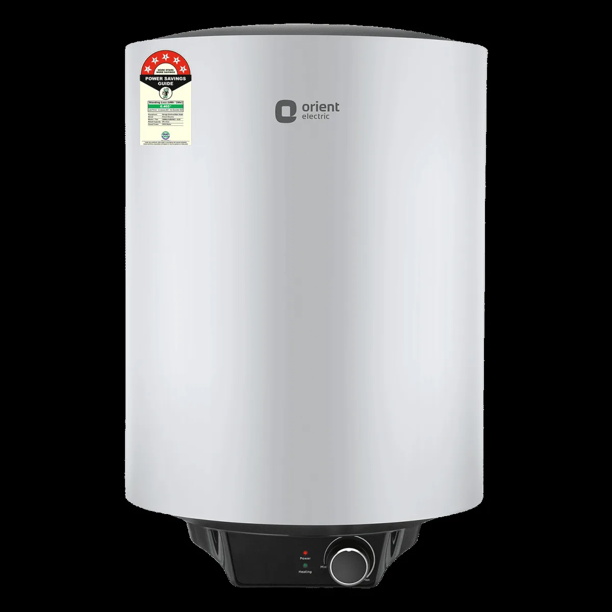 Orient Maverick 25 Litre 5 Star Vertical Storage Geyser with Whirlflow Technology (Grey)