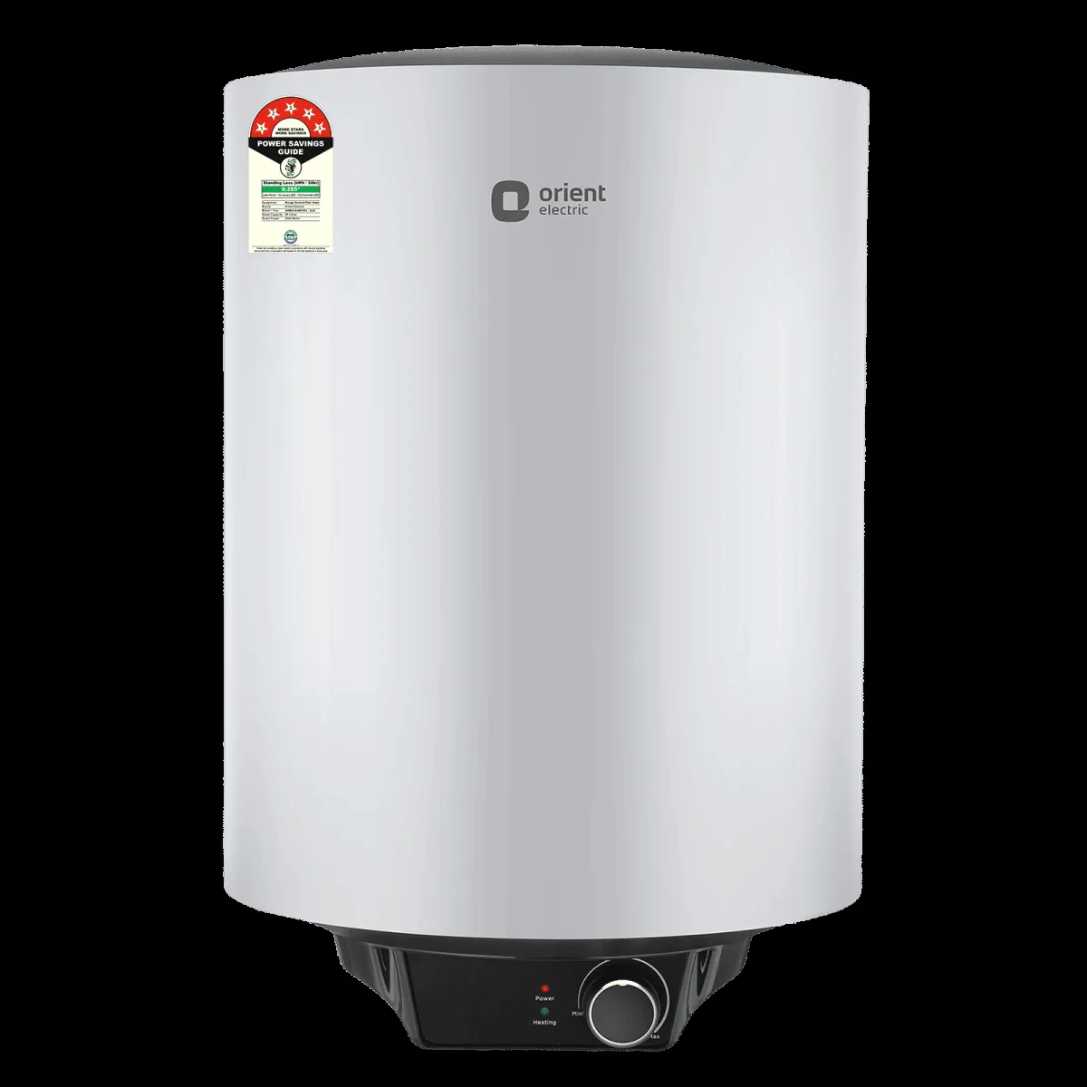 Orient Maverick 6 Litres 5 Star Vertical Storage Geyser with Longer Heat Retention (Grey)