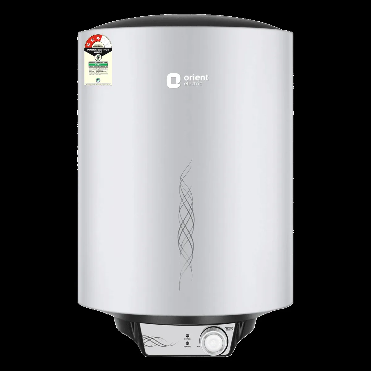 Orient Maverick 35 Litres 3 Star Vertical Storage Geyser with Longer Heat Retention (Grey)