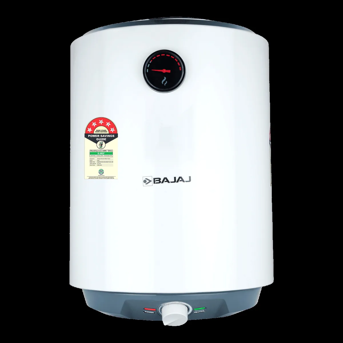 BAJAJ Shield New Shakti Pro 25 Litre Vertical Storage Geyser with Swirlflow Technology (White)