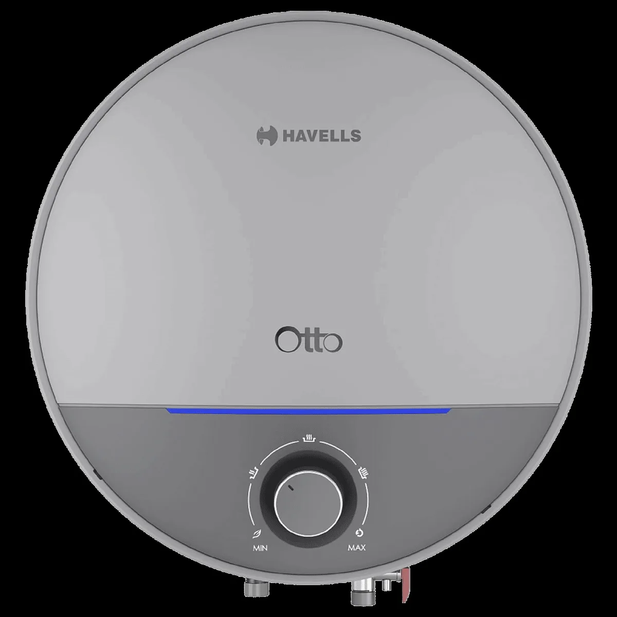 HAVELLS Otto 10 Litre 5 Star Vertical Storage Geyser with Whirl Flow Technology (Silver Grey)