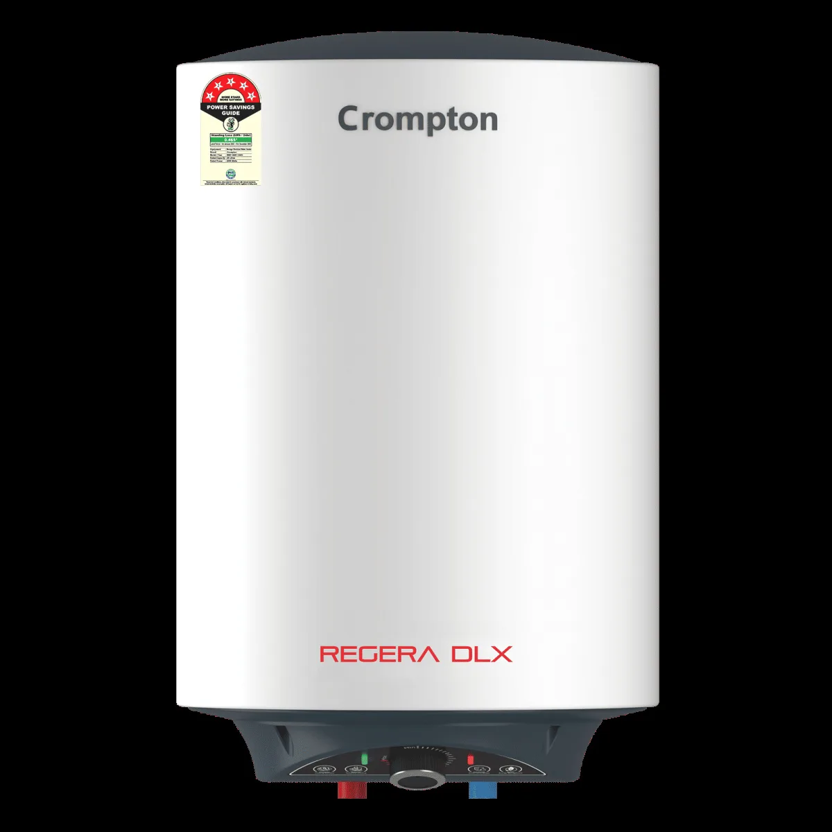 Crompton Regera DLX 25 Litre 5 Star Vertical Storage Geyser with Anti Scale Technology (Blue & White)