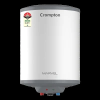 Crompton Marvel 10 Litre Vertical Storage Geyser with Anti-Scale Technology (White)