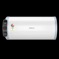 HAVELLS Fabia Slim LH 25 Litre 3 Star Horizontal Storage Geyser with Whirlflow Technology (White & Blue)