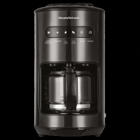 morphy richards Brew Blend 600 Watt 6 Cups Manual Drip Coffee Maker with Grind and Brew Function(Black)