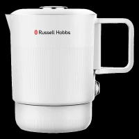 Russell Hobbs TravelMate 600 Watt 0.8 Litre Electric Kettle with Boil Dry Protection (White)