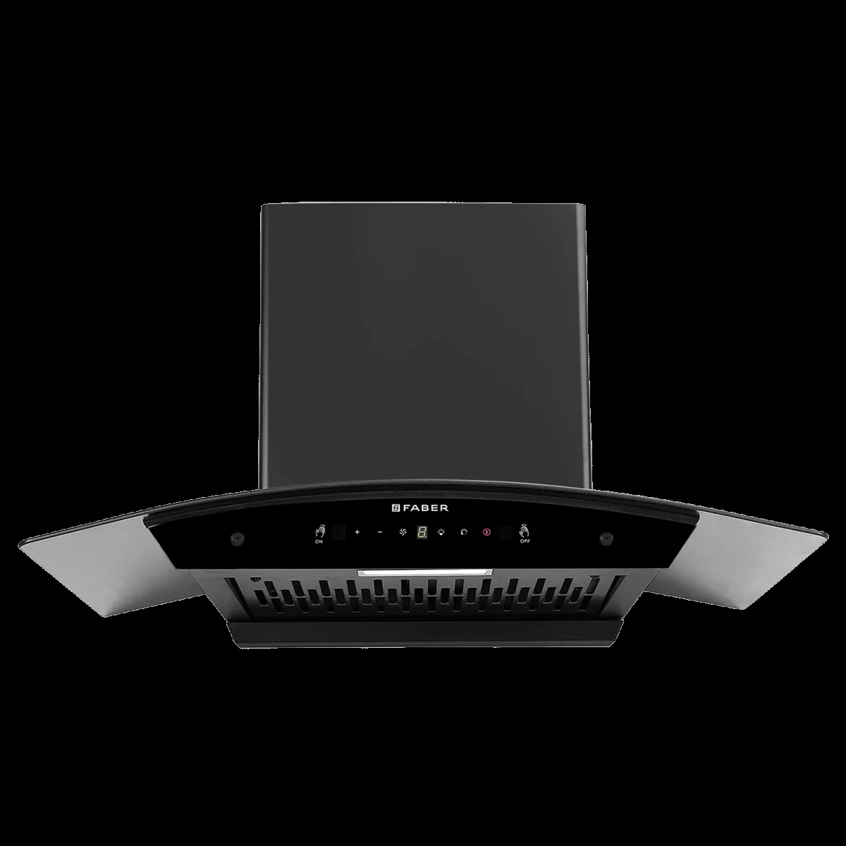 FABER HOOD LIBRA BLDC HC SC FL BK 75cm 1500m3/hr Ducted Auto Clean Wall Mounted Chimney with Touch and Gesture Control (Black)