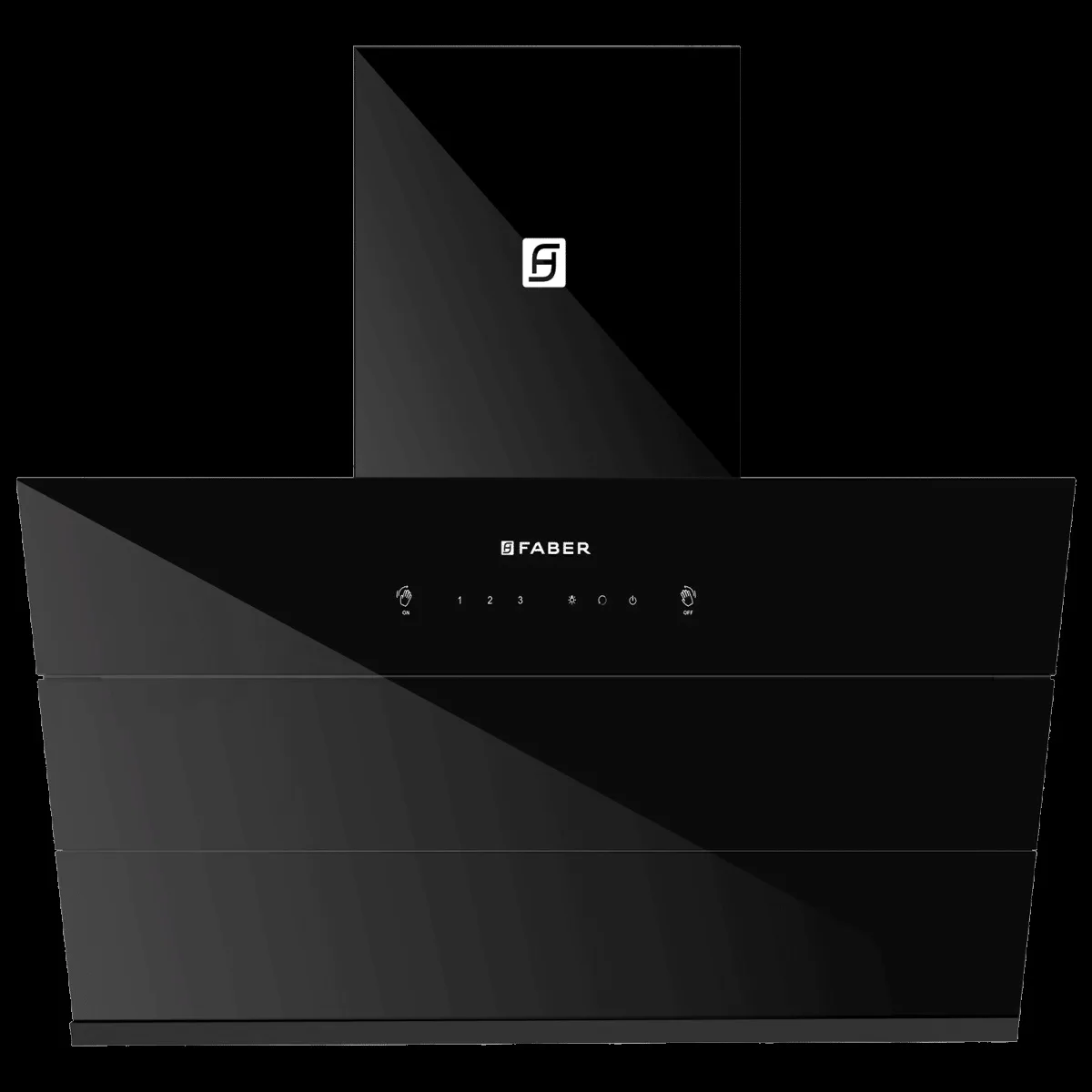 FABER HOOD ZENITH FL HC SC BK IN 90cm 1400m3/hr Ducted Auto Clean Wall Mounted Chimney with Odor Sensor (Black)