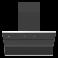 KAFF FALCON DX 90 90cm 1280m3/hr Ducted Auto Clean Wall Mounted Chimney with BLDC Motor (Black)