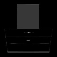 FABER HOOD BOLT TURBO FL SW SC BLDC BK IN 90cm 1800m3/hr Ducted Auto clean Wall Mounted Chimney with Touch & Gesture Control (Black)