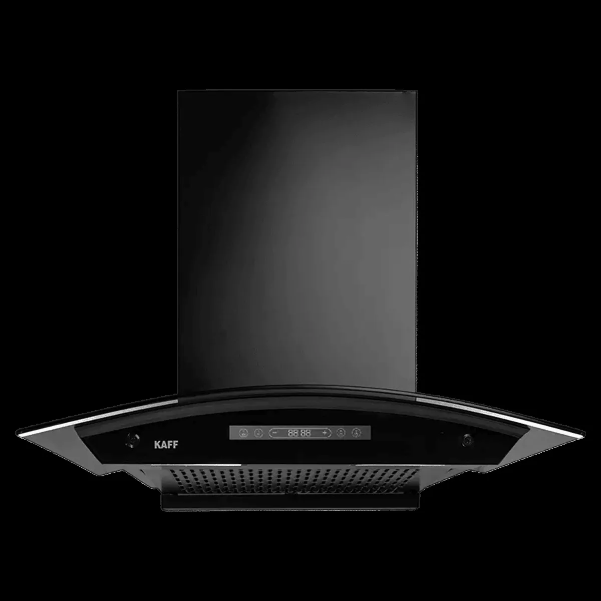KAFF MAINZ DC 60cm 1400m3/hr Ducted Auto Clean Wall Mounted Chimney with Digital Display (Black)