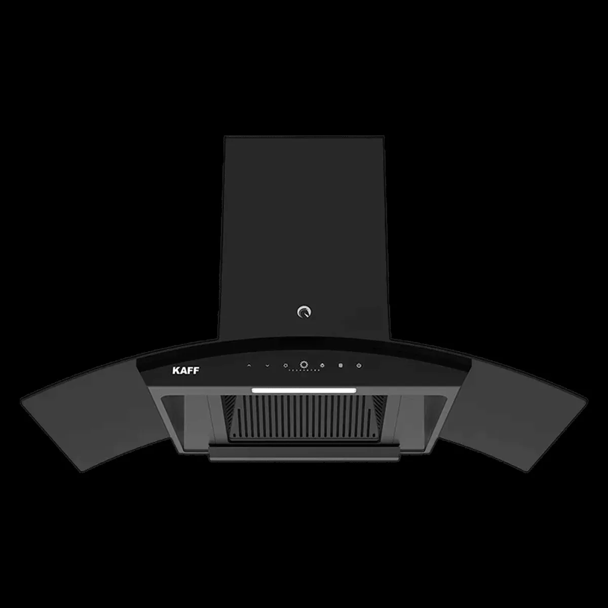 KAFF VASCO DC 90cm 1480m3/hr Ducted Auto Clean Wall Mounted Chimney with Gesture Control (Black)