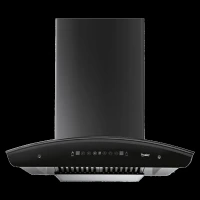 Prestige Oscar Plus 60cm 1200m3/hr Ducted Auto Clean Wall Mounted Chimney with Safe SenSe Technology (Black)
