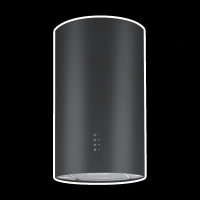 elica CIRCLE ISLAND 350 NERO 35cm 1000m3/hr Ducted Ceiling Mounted Chimney with Soft Touch Electronic Control (Black)