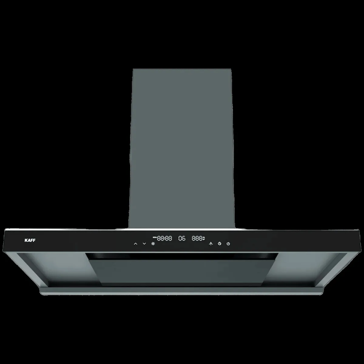 KAFF MISSONI 90 90cm 1280m3/hr Ducted Auto Clean Wall Mounted Chimney with Parametric Suction Technology (Black)