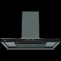 KAFF MISSONI 90 90cm 1280m3/hr Ducted Auto Clean Wall Mounted Chimney with Parametric Suction Technology (Black)