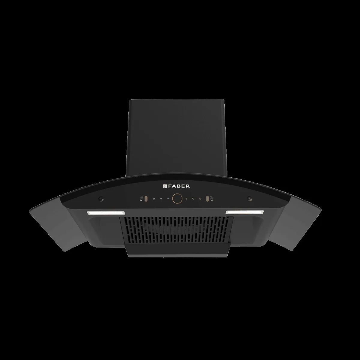 FABER HOOD ENIGMA BLDC HC SC FL BK IN 90cm 1600m3/hr Ducted Auto Clean Wall Mounted Chimney with Gesture Control (Black)