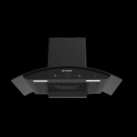 FABER HOOD ENIGMA BLDC HC SC FL BK IN 90cm 1600m3/hr Ducted Auto Clean Wall Mounted Chimney with Gesture Control (Black)