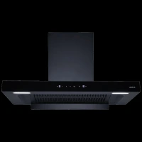 elica FL PLUS SPT MAX 90cm 1600m3/hr Ducted Auto Clean Wall Mounted Chimney with Motion Sensor Control (Black)