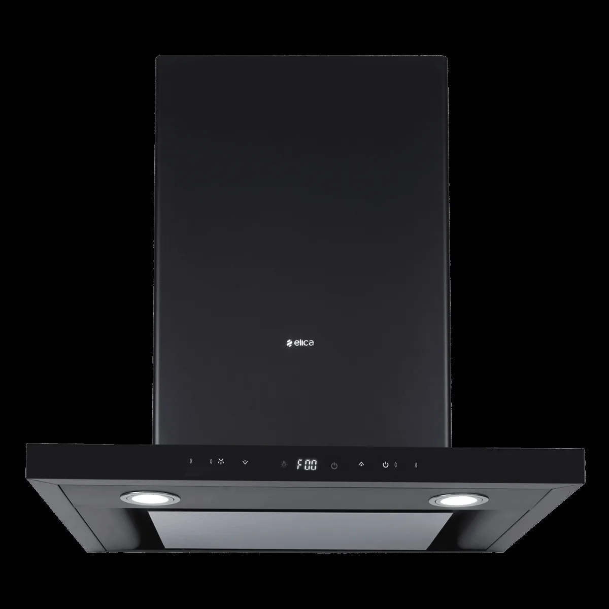 elica ISMART SPOT H4 EDS LTW 60 NERO 60cm 1425mÃÂ³/hr Ducted Wall Mounted Chimney with Motion Sensor Control (Black)