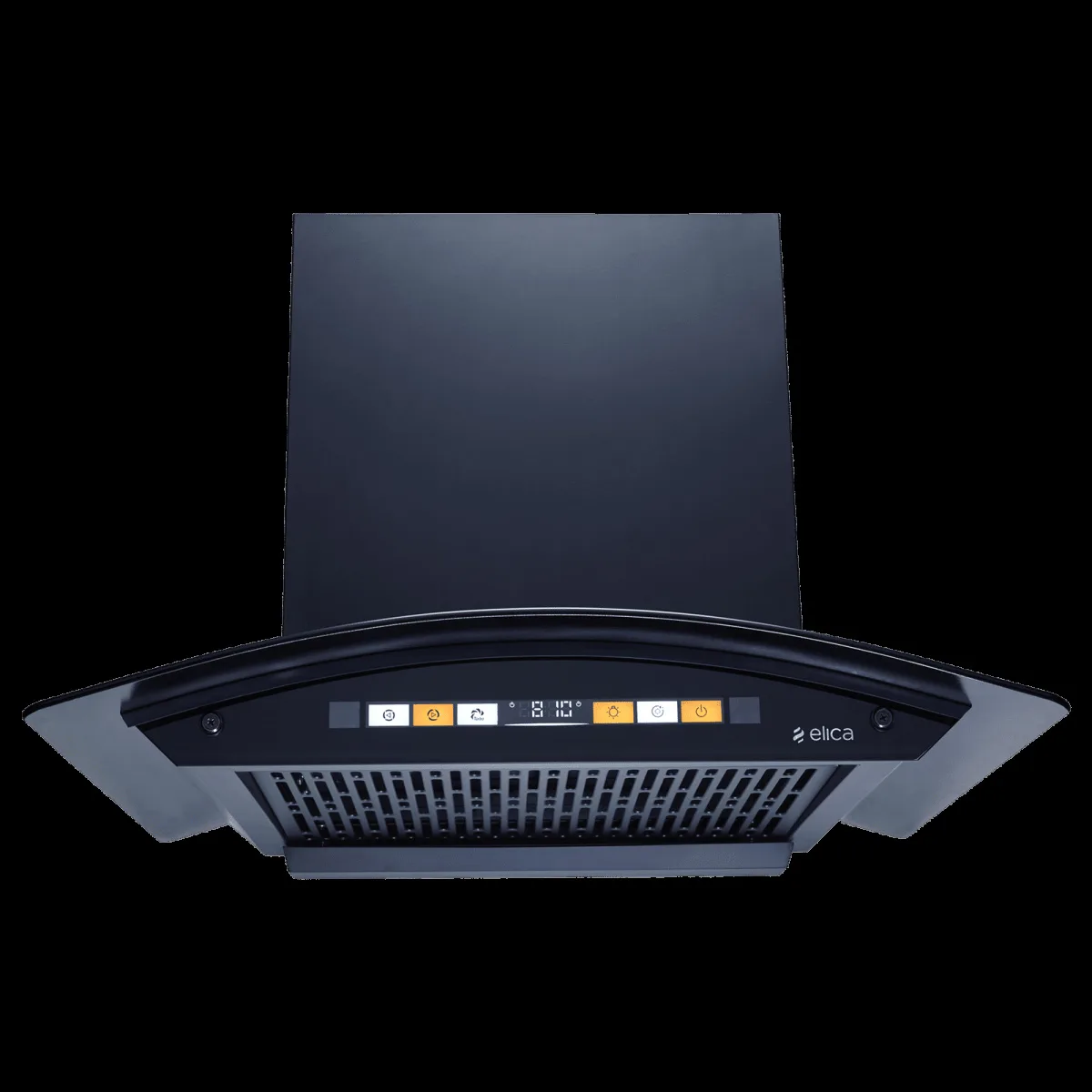 elica WD HS ORG FL 600 HAC LTW MS NERO 60cm 1600m3/hr Ducted Auto Clean Wall Mounted Chimney with Motion Sensor (Black)