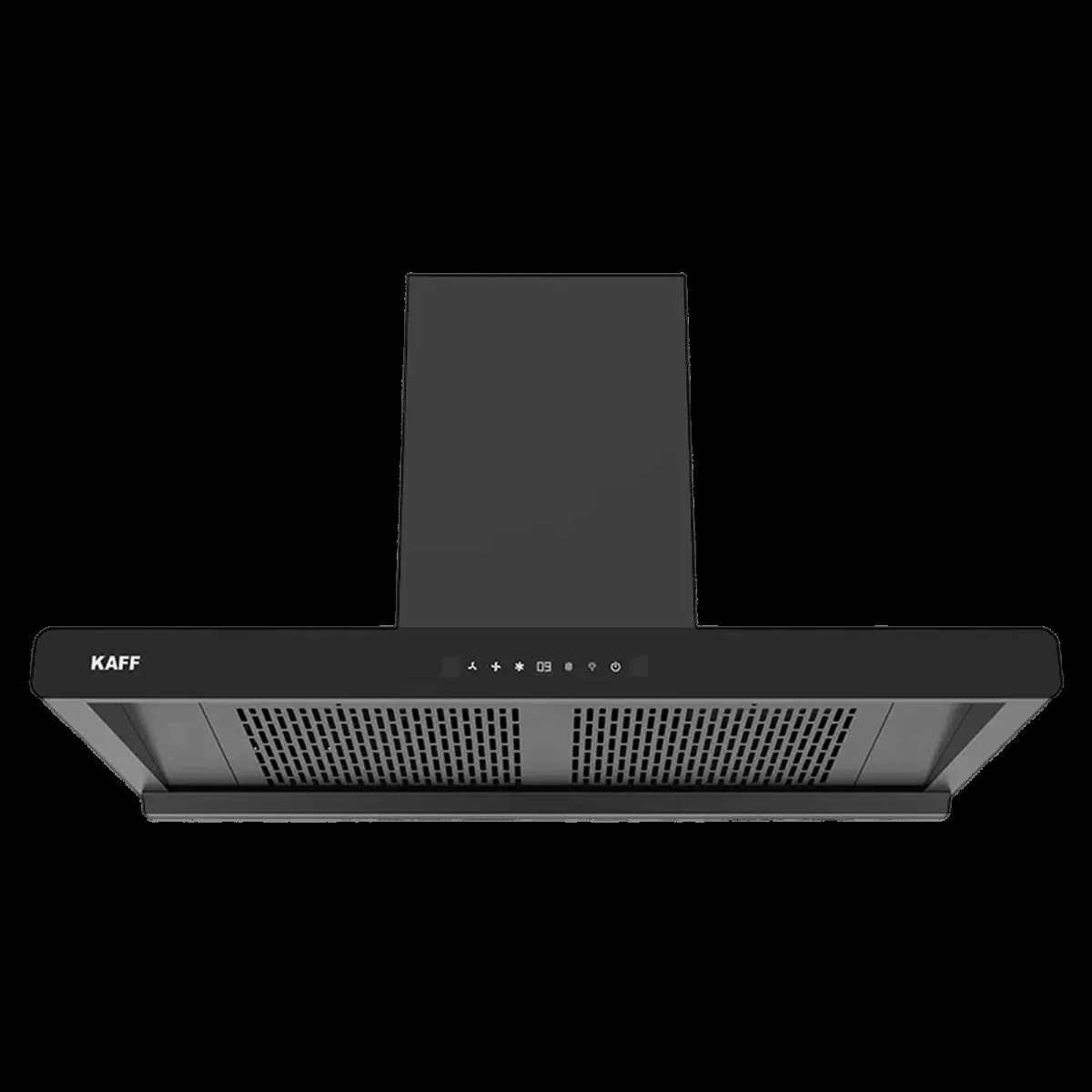 KAFF BRANDO 90 DC 90cm 1480m3/hr Ducted Auto Clean Wall Mounted Chimney with Motion Sensor Control (Black)