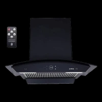 elica ISMART GLACE FL HAC 60 LTW NERO 60cm 1425m3/hr Ducted Auto Clean Wall Mounted Chimney with Motion Sensor Control (Black)