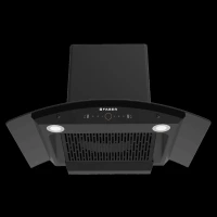 FABER ENIGMA BLDC HC SC BK 75 75cm 1500m3/hr Ducted Auto Clean Wall Mounted Chimney with Gesture and Remote Control (Black)