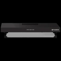 FABER RUBY PB BK IN 60cm 1000m3/hr Ducted Wall Mounted Chimney with Baffle Filter (Black)
