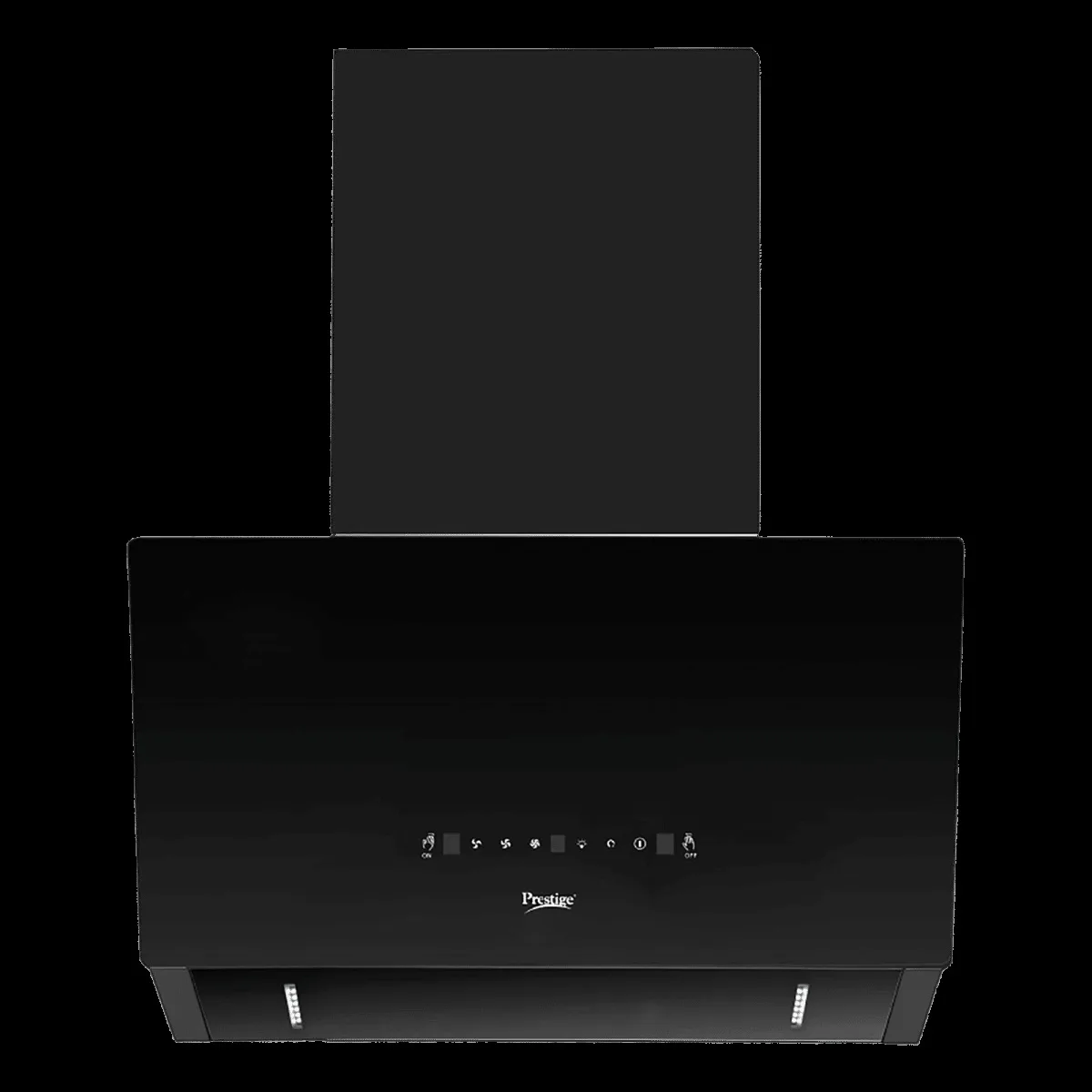 Prestige Provo Plus 60cm 1400m3/hr Ducted Auto Clean Wall Mounted Chimney with Revolutionary Motion Sensor (Black)