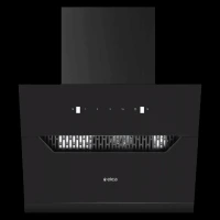 elica EFL 207 HAC LTW VMS 60 60cm 1350m3/hr Ducted Auto Clean Wall Mounted Chimney with Motion Sensor Control (Black)