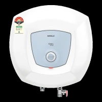 HAVELLS Greta Prime 15 Litres 5 Star Vertical Storage Geyser with Whirlflow Technology (White & Blue)