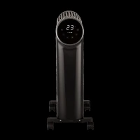 Russell Hobbs HeatIQ 2500W Digital Oil Filled Radiator Room Heater with 10 Fins Enclosed Design (LED Touch Screen & Remote Control , Black)