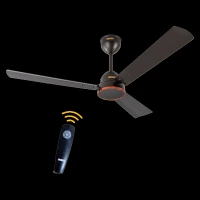 USHA AeroEdge 5 Star 1200mm 3 Blade BLDC Motor Ceiling Fan with Remote (Whisper Quiet Technology, Smoke Brown)