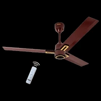 USHA AeroEdge Plus 5 Star 1200mm 3 Blade BLDC Motor Ceiling Fan with Remote (Whisper Quiet Technology, Brown)
