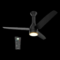 Crompton Energion Roverr Underlight 5 Star 1200mm 3 Blade BLDC Motor Ceiling Fan with Remote (Intelligent Memory Function, Matte Black)